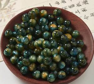 Wholesale Handmade Oval Shape <b>Resin</b> Beads Bracelet Necklace Accessories Custom Colorful Jewelry Making Craft - Product Image 2