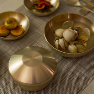 NOBBAN Ciotola per Riso Tradizionale Coreana in Ottone Forgiato a Mano con Coperchio, Articolo in Bronzo di Eredità Reale - Product Image 6