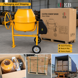 เครื่องผสม<span class=keywords><strong>ปูน</strong></span>ไฟฟ้า EB TCM240 แบบพกพา 240L โครงต่ำ มอเตอร์ 2.5kW เทออกด้วยมือ พวงมาลัยหมุนใหญ่ ดูแลง่าย 5M/H - Product Image 6