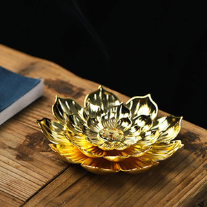 Lotus Shape Metal <b>Incense</b> <b>Holder</b> Decorative Flower <b>Incense</b> <b>Stick</b> <b>Holder</b> Dhoop <b>Holder</b> Tabletop Home Decor Meditation Spiritual - Product Image 6