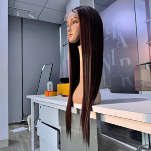 Venta al por mayor 13x6 hueso recto encaje transparente 12A pelo crudo tejido sin pegamento Full HD peluca con malla frontal vendedores de cabello humano crudo - Product Image 1