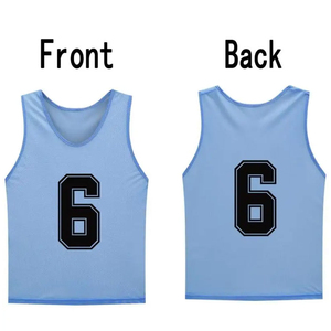 Custom Kids Adult Soccer Pinnies Quick Drying Football Jerseys Vest Scrimmage Practice Sports Vest Breathable Team <b>Training</b> <b>Bibs</b> - Product Image 2