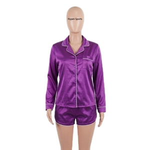 Pjs Sets Pijamas Conjuntos Mujeres Venta al por mayor Modal Ropa de dormir Sleep & Lounge Wear Custom Cotton Ladies Pijamas suaves de manga larga - Product Image 3