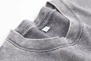 Débardeurs sans manches en coton vintage délavé à l'acide 210G pour hommes, tailles plus, avec logo personnalisé 2026 – Chemises sans manches délavées à l'acide - Product Image 2