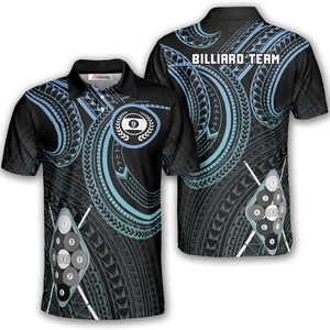 Men's Billiard Team <b>Polo</b> Shirt Short Sleeve Digital Printed Skull Pattern Breathable Casual <b>Sport</b> Wear - Product Image 6