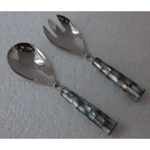 Increíble juego de cubiertos de madera con mangos con diseño de hojas, ideal para eventos de catering, disponible al precio más bajo con alta calidad. - Product Image 6