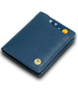 WRIZA Cartera Delgada de Cuero para Hombre, Tarjetero con Bloqueo RFID, Estuche para Tarjetas de Crédito, Cartera de Bolsillo Minimalista con Opción de Logotipo Personalizado - Product Image 2