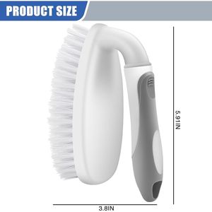 Spazzole per Pulizia con Setole Rigide Resistenti per Bagno, Doccia e Cucina - Spazzola per Scrubbing con Manico Confortevole per Pulire la Vasca - Product Image 4