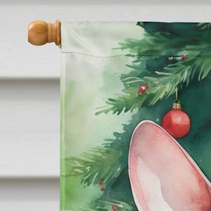 "Minskin Cat Christmas Tree House Flag para Yard & Lawn Signs Decoración de porche grande Banner de poliéster multicolor" - Product Image 3