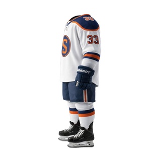 Eco-Friendly Breathable <b>Ice</b> <b>Hockey</b> <b>Jersey</b> for Adult High Quality 100% Polyester Quick Dry Front Logo Customized Team Name - Product Image 3