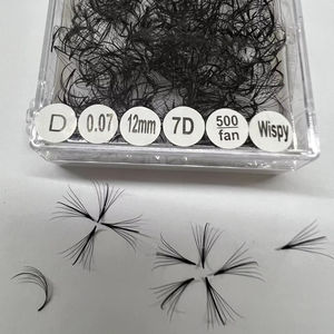 Extensiones de Pestañas de Volumen Hechas a Mano con Base Puntiaguda, Puntas de Anime, Abanicos Sueltos Pre-fabricados de Pelo Sintético al por Mayor, Marca Privada - Product Image 1