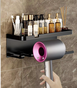 Support de Douche Mural Double Niveau en Aluminium OEM/ODM pour Salles de Bain Modernes – Organisateur Suspendu - Product Image 1