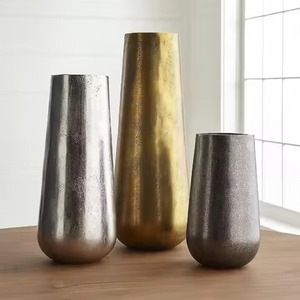 Modern Handmade Stainless Steel Decorative Flower Vase Elegant Home Interior Decor - Product Image 1