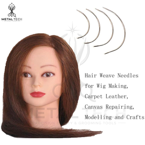 Juego de Agujas Curvas para Tejer Cabello, Agujas de Coser de Acero Inoxidable Tipo C Profesionales en Caja Organizadora - Product Image 4