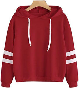 Sudadera con Capucha de Forro Polar con Doble Raya Negra Personalizada al por Mayor para Uso Casual Unisex - Product Image 2