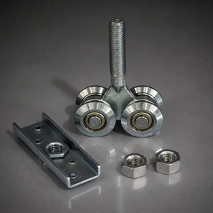 Industrial Sliding Door Roller Zinc Coated Smooth Rolling Dual Wheel Hardware Precision Engineered Durable Modern Low Noise - Product Image 4