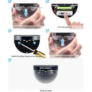 Luces Solares Recargables 12/6 para Cercas, Plataformas y Paredes, para Porches Delanteros y Jardines, con Función de Seguridad - Product Image 4