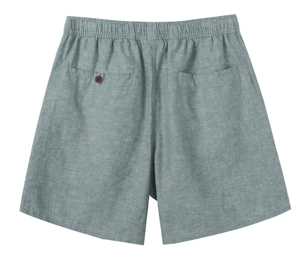 Shorts Bermuda en Coton Uni pour Homme, Taille Mi-Haute avec Cordon de Serrage, Style Décontracté avec Poches, Tissu Respirant - Product Image 4