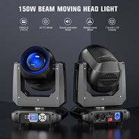 U'King Lumière principale mobile à faisceau de LED 150W Lumière de scène à 18 prismes Contrôle DMX Effet arc-en-ciel Lumière de tête mobile pour DJ Disco Mariage