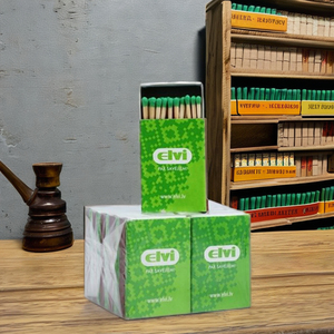 Allumettes ménagères haut de gamme 52x35x12mm bâton en bois avec tête d'allumette noire conceptions spécifiques usage domestique emballage en vrac disponible - Product Image 4