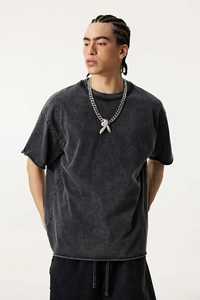 Premium 100% Cotton 280 GSM Drop Shoulder T-Shirt <b>Animal</b> Print Formal O-Neck Dobby Fabric Breathable Eco-Friendly Mineral Wash - Product Image 3