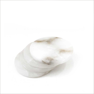 Elite Alabaster Stone Coaster Set Handmade Natural <b>Table</b> <b>Protector</b> Luxury Kitchen Dining Home Hotel Factory Wholesale Supply - Product Image 1