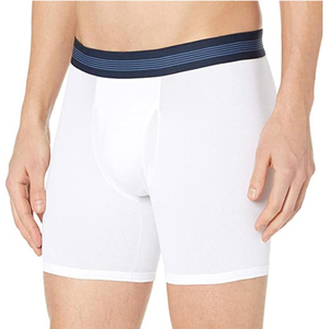 Premium Mens Cotton Spandex <b>Boxer</b> Briefs Comfortable Breathable Mid Waist Knitted Machine Washable <b>Custom</b> Logo OEM ODM - Product Image 4