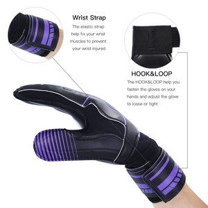 Guantes de Portero Profesionales WEMBLY SPORTS 3.55mm URG 2.0 de Cuero, Super Adhesivos, Antideslizantes, Impermeables, con Protección para los Dedos - Product Image 4
