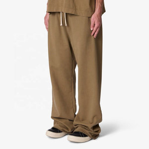 In Stock High Quality Men Flare <b>Trouser</b> <b>Elastic</b> Waist Casual Breathable Eco-Friendly Lightweight Professional Outdoor Use - Product Image 1