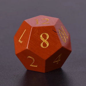 Luxury Hand Carved Natural <b>Red</b> Jasper Gemstone DnD Dice Set Polyhedral RPG Dice Collection with Premium <b>Gift</b> Storage <b>Box</b> - Product Image 6