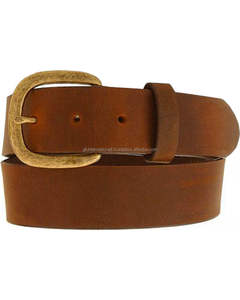 Cinturón de cuero liso, pedido a granel, hebilla de aleación de latón, color tostado, todos los tamaños, alta calidad, precio al por mayor, cinturones y accesorios de cuero - Product Image 5