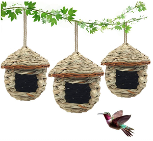 บ้านนกสานมือ Artex HaiNam ทรงกลม สำหรับแขวนกลางแจ้ง รังนกแบบคลาสสิก เป็นมิตรกับสิ่งแวดล้อม เหมาะสำหรับนกทุกชนิด ตกแต่งได้ทุกฤดู - Product Image 1