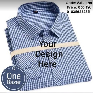 Camisa de vestir de oficina para hombre de algodón 100% de gran calidad elegante buscando temporada de otoño precio barato exportación proveedor de Bangladesh - Product Image 4