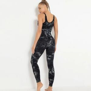 Ensemble de yoga 2 pièces pour femme avec logo personnalisé OEM, soutien-gorge de sport et legging, haute qualité, antibactérien, respirant, pour la gym - Product Image 5