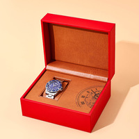 Boîte d'emballage de luxe personnalisée pour montre, boîte cadeau en papier haut de gamme à double porte avec fermeture magnétique pour l'affichage de montres et de parfums