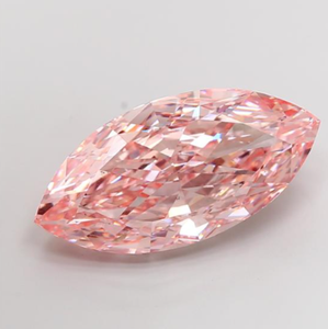 Diamante Cultivado en Laboratorio con Certificación IGI, 23.10 CT, Corte Marquise Modificado Brillante, Color Rosa Intenso, Claridad VS1, ROYAL GEMS 735551053 - Product Image 1