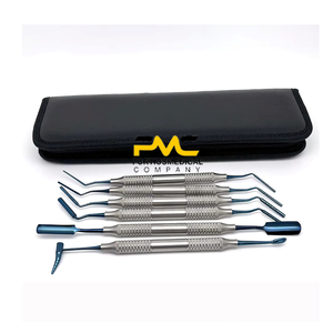 Kit d'outils pour implants dentaires 6 pièces avec poudre de remplissage osseux pour la restauration osseuse dentaire et spatule recouverte de titane - Product Image 3