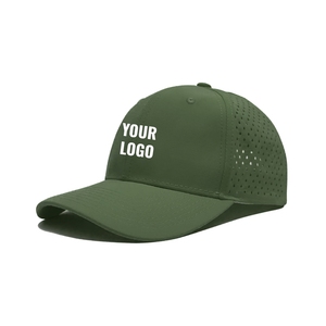 Gorras de Golf Personalizadas al por Mayor con Logotipo, de Secado Rápido, 6 Paneles, Estructuradas, con Perforaciones Láser, Color Sólido, Visera Curva VN - Product Image 4
