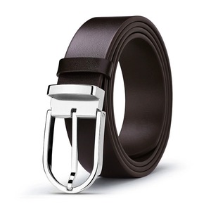 Ceinture tressée décontractée en cuir de vachette élastique pour homme RELEVO INDUSTRIES, boucle en alliage, imprimé par transfert thermique, réglable 110-130 cm, largeur 3,5 cm - Product Image 4