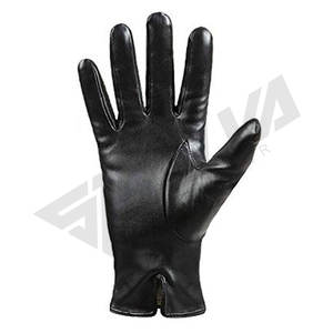 ถุงมือหนังแกะสีพื้นแบบใหม่จากโรงงานผู้ผลิต (OEM) คุณภาพสูงสำหรับออกกำลังกาย ฤดูหนาว ขับรถ และสวมใส่ทั่วไป ถุงมือเพื่อความปลอดภัย - Product Image 3