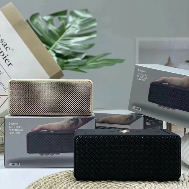 M8 Retro Vintage Speaker Leather Style Wireless Heavy Bass Sound System with Rotary Knob Classic Design for Home Outdoor Party