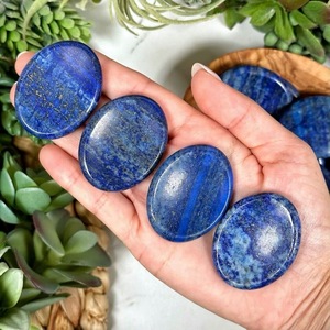 Piedra de Ágata Natural Tallada de Alta Calidad, Piedra de Lapislázuli para Sanación Reiki, Piedra de Pulgar para Chakra, Artesanía en Piedras Semipreciosas - Product Image 1