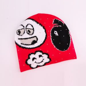 Gorros de mohair, acrílicos, tejidos en jacquard, de alta calidad, diseño nuevo de invierno, con logo personalizado. - Product Image 4