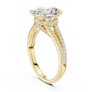 แหวนแต่งงานแฟชั่น Aries Jewel ทอง 14K แบบแยกส่วน แหวนทองคำแท้ 14K เพชรทรงรี 2.5 กะรัต เพชรเพาะเลี้ยงในห้องปฏิบัติการ IGI ของขวัญวันครบรอบ - Product Image 3