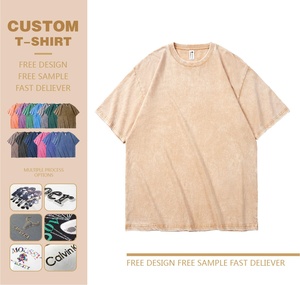 T-shirt pour homme de haute qualité, personnalisé, uni, 230 g/m², surdimensionné, 300 g/m², coton lourd, t-shirt graphique pour hommes, t-shirt pour hommes - Product Image 2