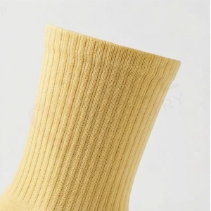 Chaussettes pour hommes, couleur unie, tricotées, respirantes, en coton, pour un usage quotidien en été, style classique - Product Image 4