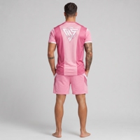 Vêtements de détente d'été respirants avec t-shirt imprimé et short pour hommes, ensembles d'été légers de haute qualité personnalisés