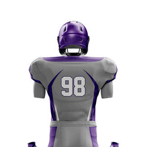 Uniforme de football américain personnalisé de haute qualité, ensemble maillot et pantalon entièrement sublimé, respirant, pour hommes et jeunes. - Product Image 3