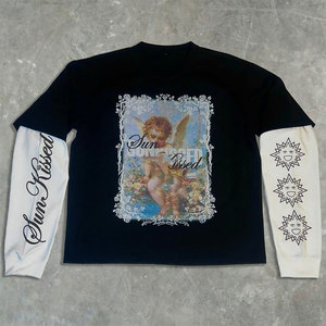 Camiseta al por Mayor Personalizada de Corte Regular con Estampado DTG, 100% Algodón, Doble Capa, Estilo Vintage Urbano, Antiarrugas - Product Image 6