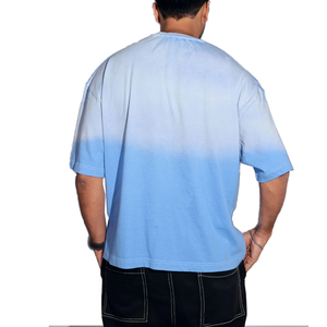 Nouveau T-shirt Tie-Dye Ample et Respirant pour Homme – Confortable, Séchage Rapide, Couleur Unie, Usage Quotidien, 100% Coton – Prix de Gros - Product Image 5